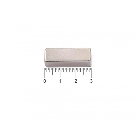 Ímã de neodímio bloco 30 x 9 x 10 mm - N42